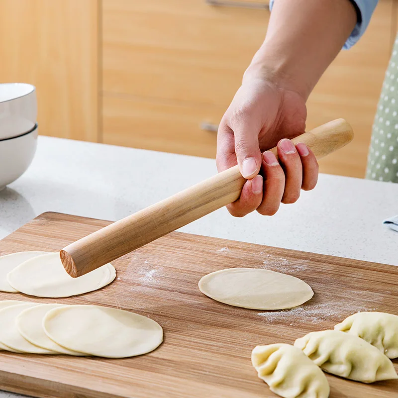 Неприлипающая скалка для торта деревянная Скалка рельефная кухни пирожных