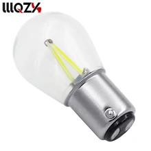 1 pcs Auto 1157 Bay15d CONDUZIU a Lâmpada Do Carro Luzes Branco Quente Vermelho Amarelo Filamento COB Veículo Auto Luz Da Cauda Do Freio lâmpadas Carro pontas