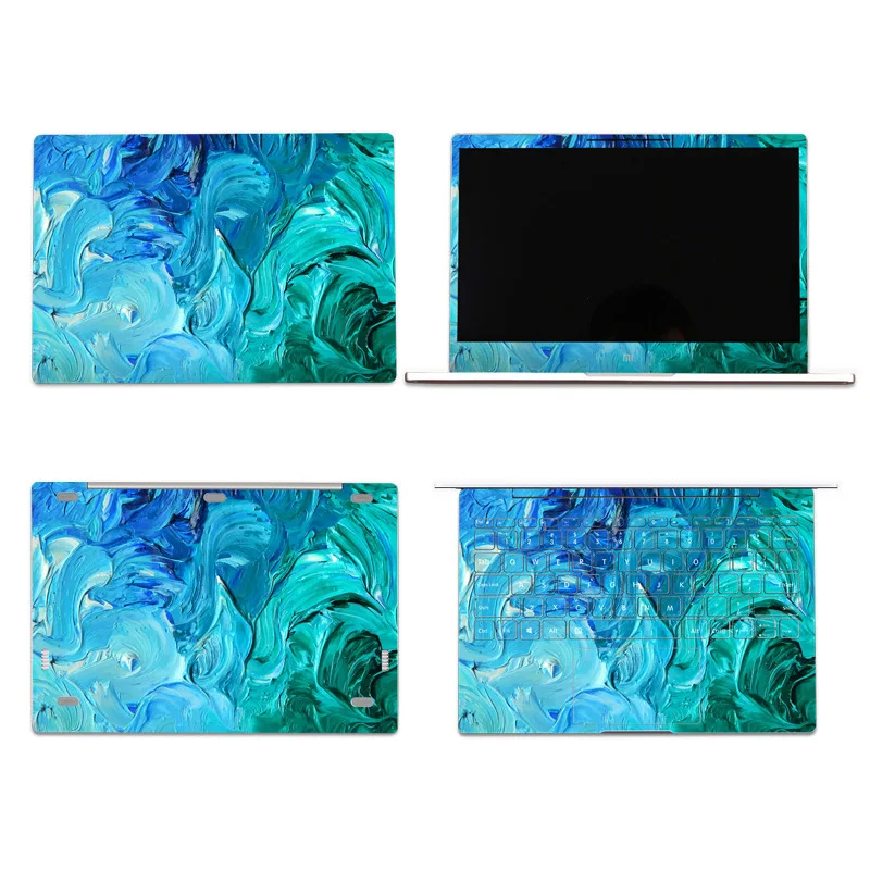 4 Sides Laptop Skin Notebook Stickers Case For Lenovo Dell Asus 14 15.6 inch Full Coverage Computer Decal Laptop Sticker Shell