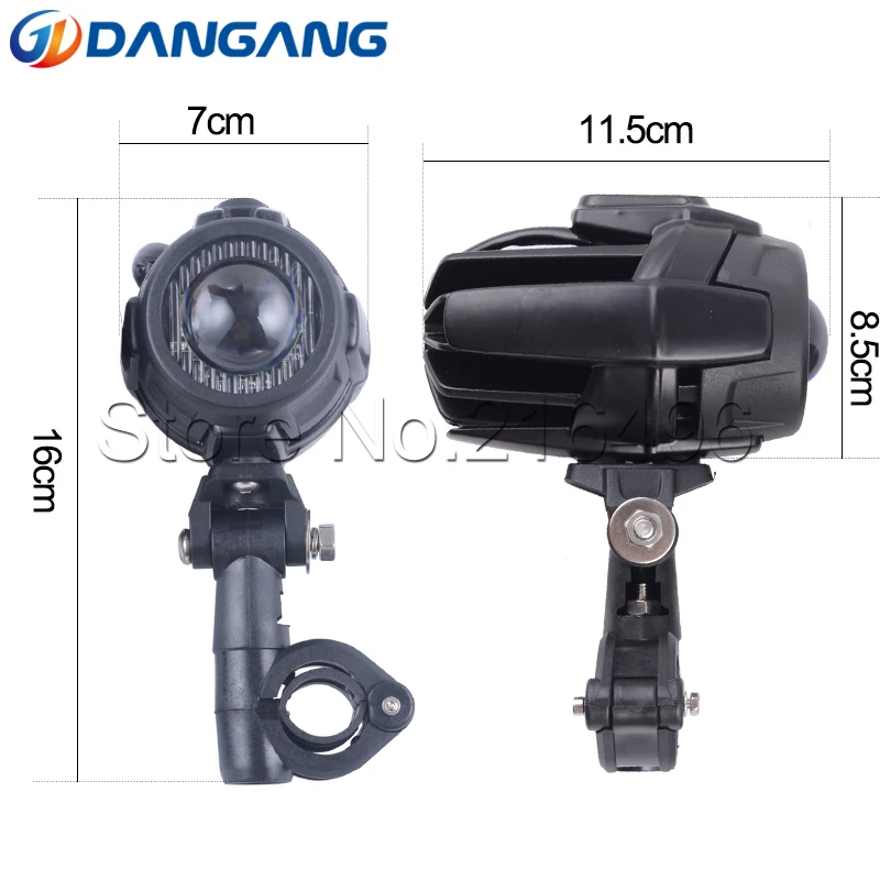  2019 spot beam LED Auxiliary Fog Light for Universal Motorcycle Driving Lamp 60W For BMW R1200GS/AD - 32979183417