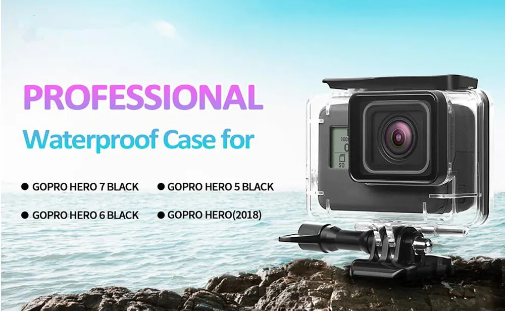 Suptig аксессуары маленькая сумка набор для Gopro Hero 7 Black Hero6 5 Hero2018 монопод Штатив с водонепроницаемым корпусом чехол