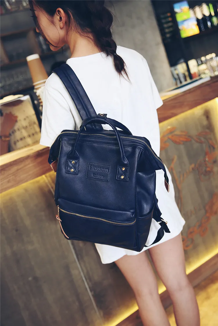 Fashion Mummy Diaper Bag Backpack Leather Waterproof Maternity Nappy Bag Large Capacity Travel Mother Handbag For Mom Baby Care (19)