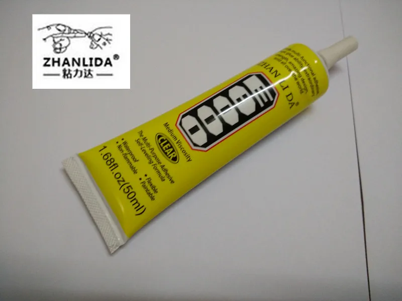 ZHANLIDA 50 мл стразы клей E8000 многоцелевой для ювелирных изделий ногтей стекла