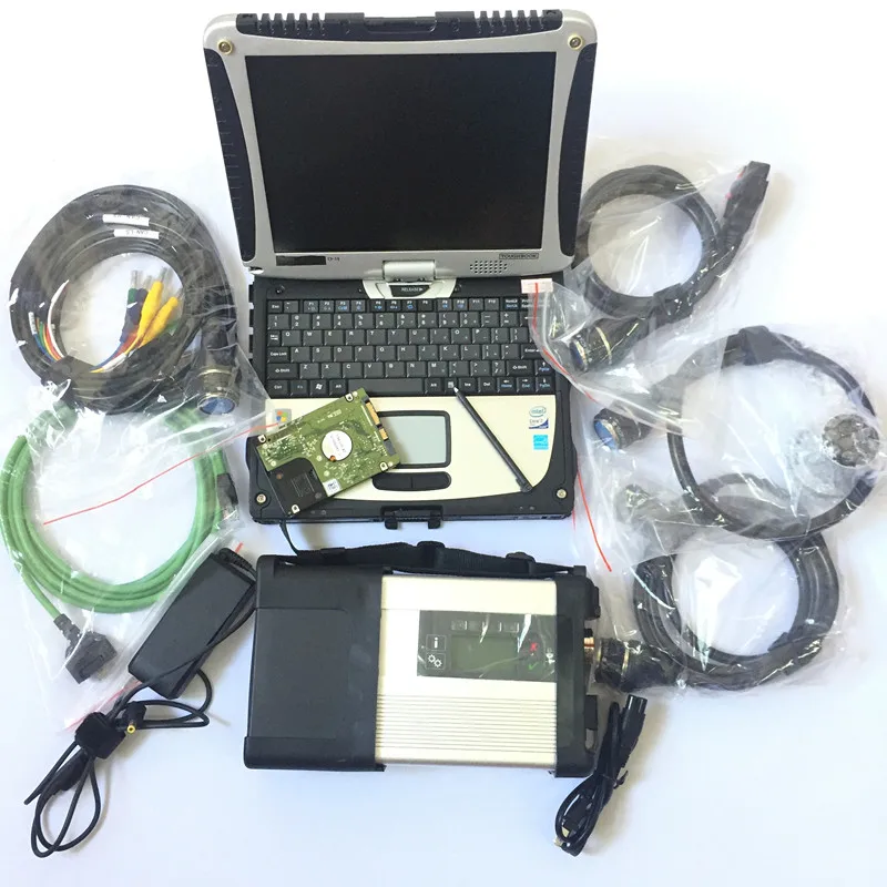 Диагностический инструмент MB Star C5 SD совместим с ноутбуком CF-19 дюйма I5CPU Toughbook