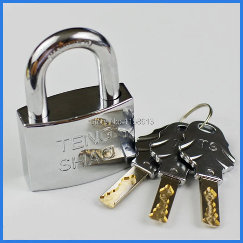 5 pieces 50mm theftproof chrome plated keyed alike outdoor padlock