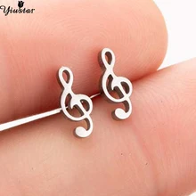 Yiustar Корея Горячие Модные женские туфли музыка сочетающиеся серьги простой цветок кристалл Благородный серьги гвоздики для женщин ювелирны