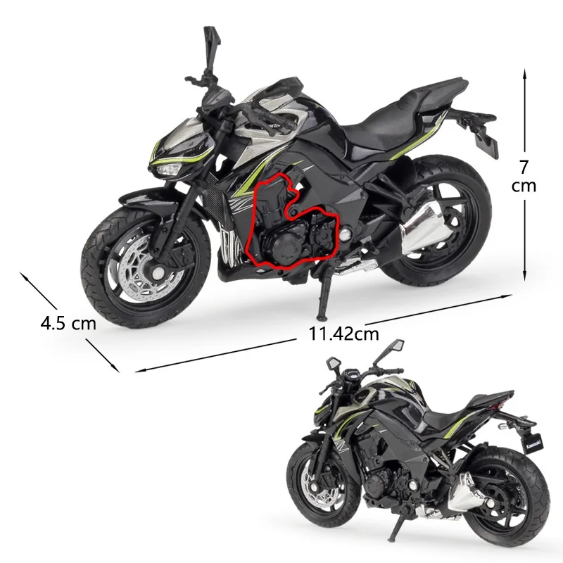 1:18 Welly Kawasaki Z 1000 R 2017 литой мотоцикл| |