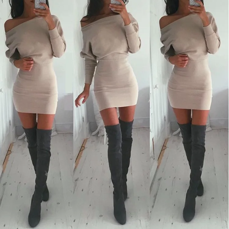 jumper dress knee high boots