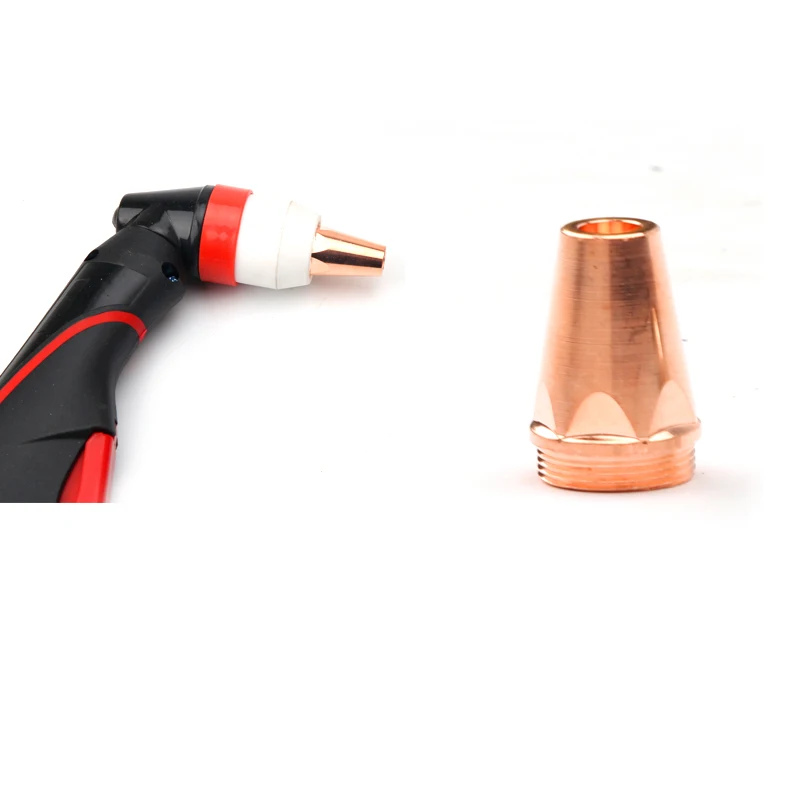 P80 plasma gas gouging planing slotted venting nozzle