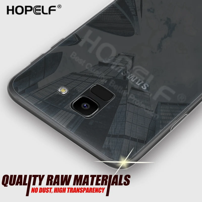 

HOPELF Clear Case for Samsung Galaxy J6 2018 Case Silicone TPU on the Phone Fitted Cover for Coque Samsung Galaxy J6 2018 Case
