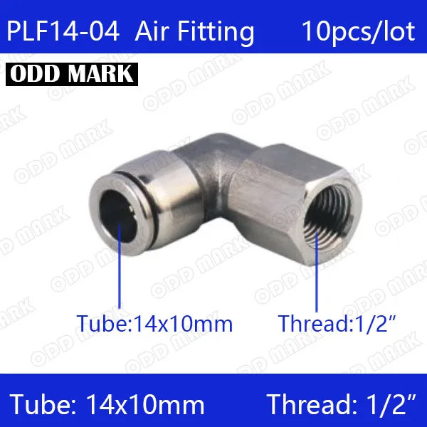 

Free shipping 10pcs/lot 14mm to 1/2" PLF14-04,304 Stainless Steel Elbow Feale Connector