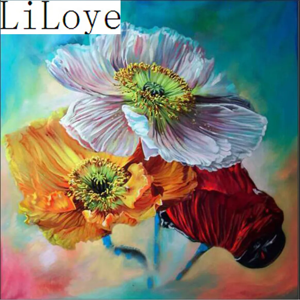 

LI LOYE 5D DIY Diamond Painting Cross Stitch Flowers Diamond Embroidery icon Diamond Mosaic Rhinestones Decor Paintings RT175