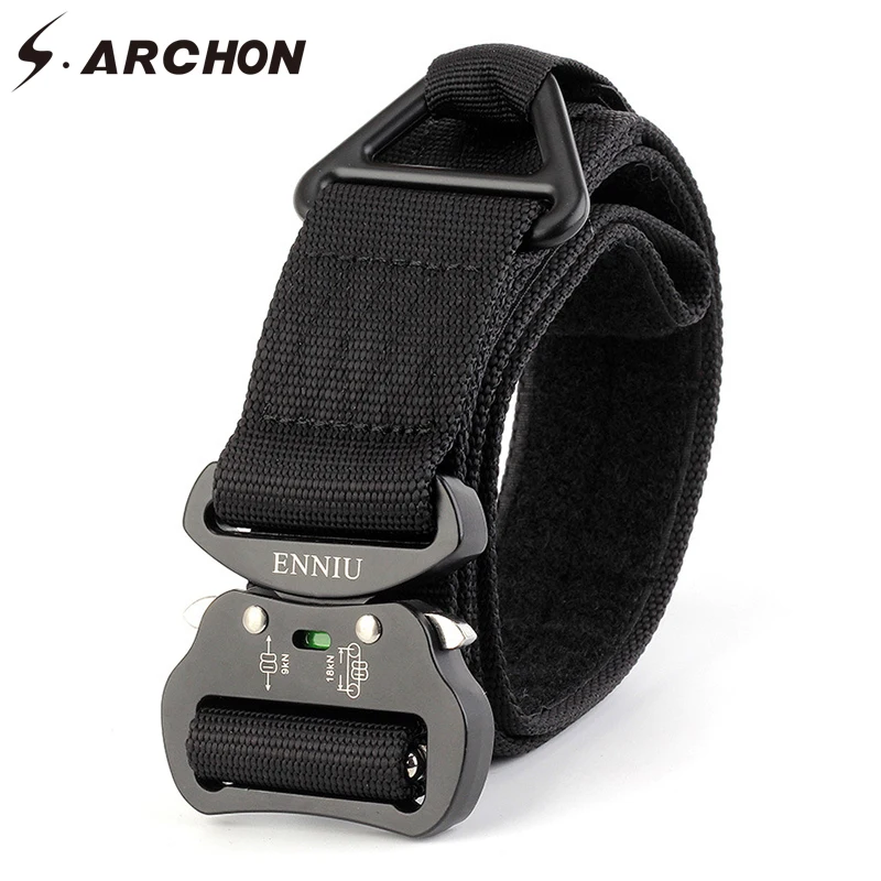 S.ARCHON Quick Release металлической пряжкой тактический нейлон Ремни армия армейские