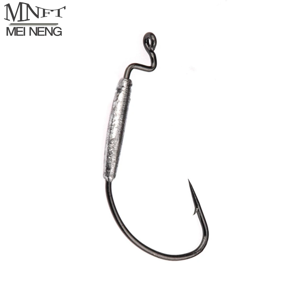MNFT 8PCS * Barbed Lead Crank Hook Weight 1.8g/2g/3g/6g Soft Bait Fishing  Hooks