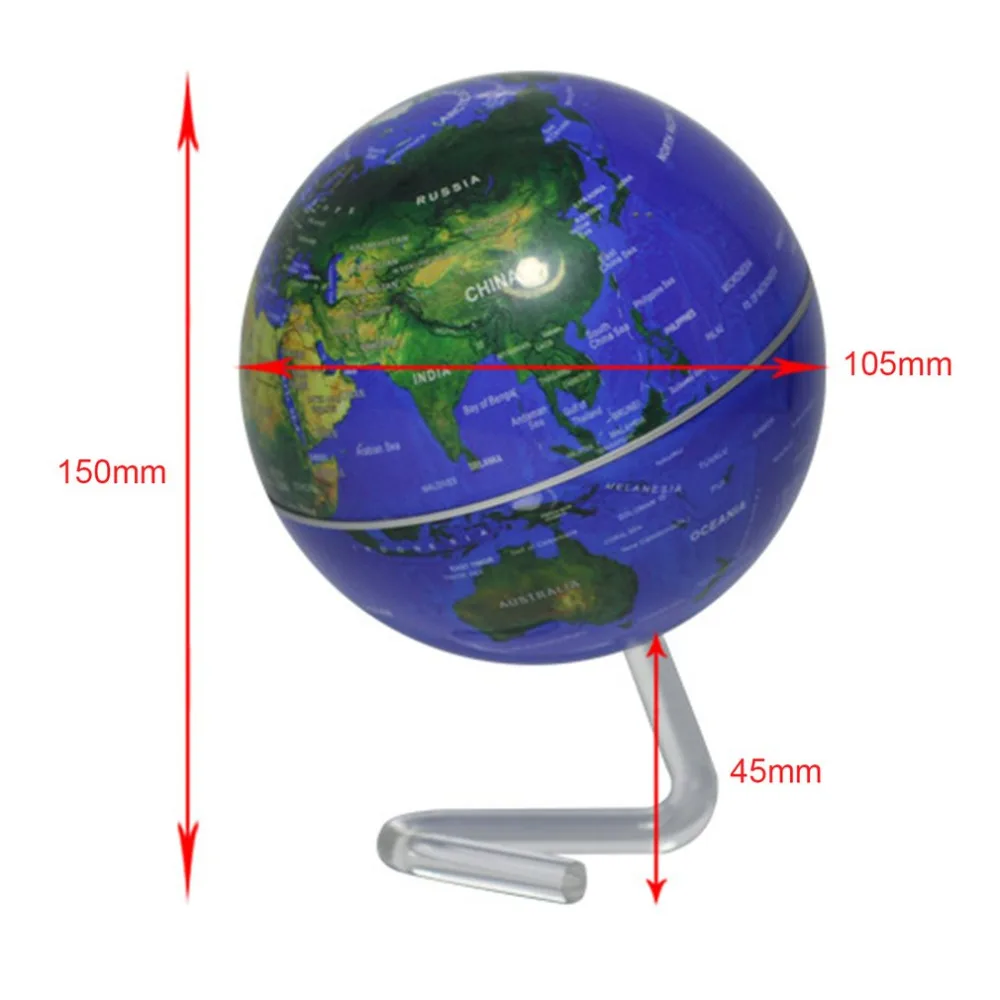 " синий самовращающийся география мира Tech образование мира украшение для Украшения дома и офиса Craft подарок для детей