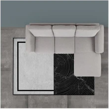 AOVOLL ковры для гостиной, индивидуальный черный мраморный серый ковер, ковер для спальни, спальни, напольный коврик, скандинавские украшения для дома и ребенка