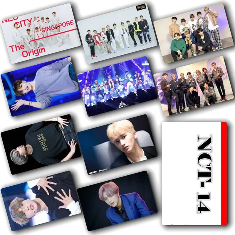 10 шт./компл. K-POP NCT мини открытки в альбом кристалл стиль наклейки самодельные фотокниги бумажные карты