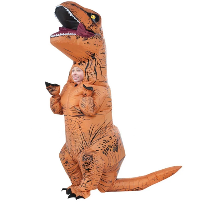 Kids T REX Inflatable Dinosaur Costume Halloween Jurassic World Park