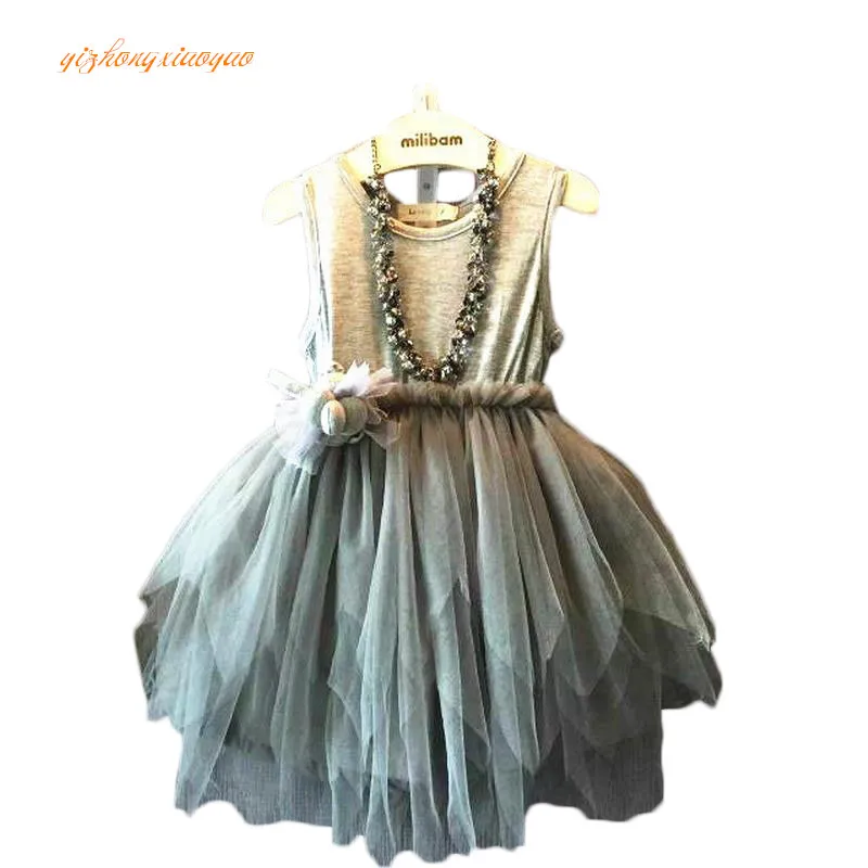 

2017 Humor Bear Summer Baby Girl Toddler Lace Clothing Dress For Infant Floral Princess Dress Children's Dresses kids Clothing