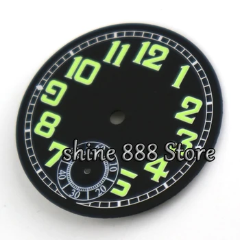 

Watch accessories Parnis 35mm black dial fit Unitas 6497 ST36 movement Pilot Watch