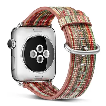 

Colorful Genuine Leather Watch band for iWatch, VIOTOO Watch Strap For Apple Watch Band 42mm 38mm / 44mm 40mm Series 4 3 2 1