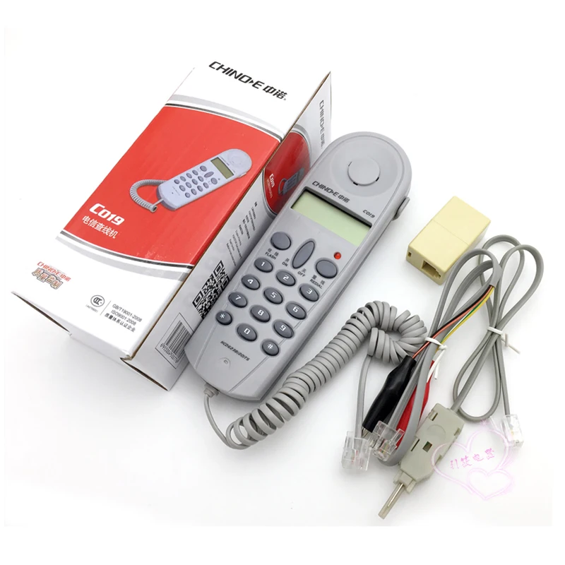 

Hot C019 Telephone Phone Butt Test Tester Lineman Tool Network Tester Cable For Telephone Line Fault