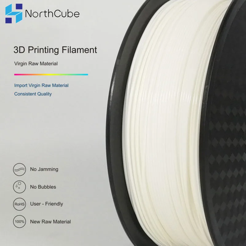 3D Printing Filament TPU Flexible Filament TPU Flex Plastic for 3D Printer 1.75mm 1KG 3D Printing Materials White