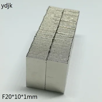 

20pcs/lot N35 Rectangular magnets 20x10x1 mm Super Strong Neodymium Cuboid magnet 20*10*1 mm NdFeB magnet 20mm x 10mm x 1mm
