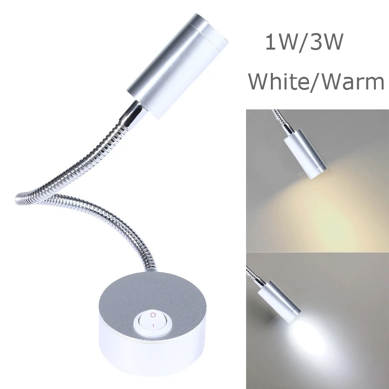 GZMJ новый гибкий шланг Серебряный настенный светильник Led Lampe гибкие руки