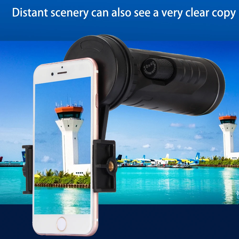 imágenes para Lente de La Cámara Universal 10x40 Senderismo Concierto Monocular Zoom Telescopio Lente de La Cámara Del Teléfono Soporte para Teléfono + Clip Para El Smartphone imágenes para Lente de La Cámara Universal 10x40 Senderismo Concierto Monocular Zoom Telescopio Lente de La Cámara Del Teléfono Soporte para Teléfono + Clip Para El Smartphone