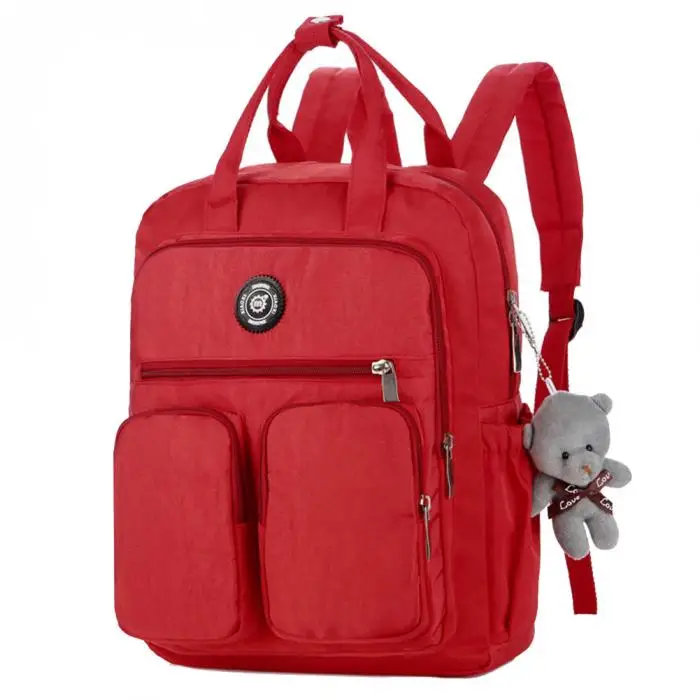 Женский рюкзак с несколькими карманами большой емкости водонепроницаемый для путешествий на открытом воздухе школы HSJ88