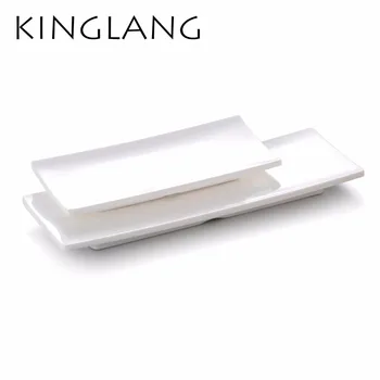 

Cheap melamine sushi long plate white color for restaurant