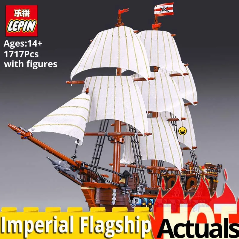 

Lepin Caribbeans pirates ship model 22001 Compatible with legoingly 10210 terrorist toys building blocks sticker stacking block