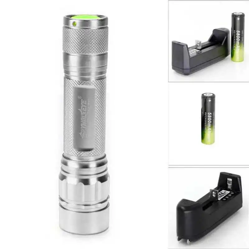 3000 LM 3 Modes XML T6 LED Focus Lamp Waterproof Flashlight+Charger+18650 powerful led flashlight torch flashlight t6 #4S3 (7)