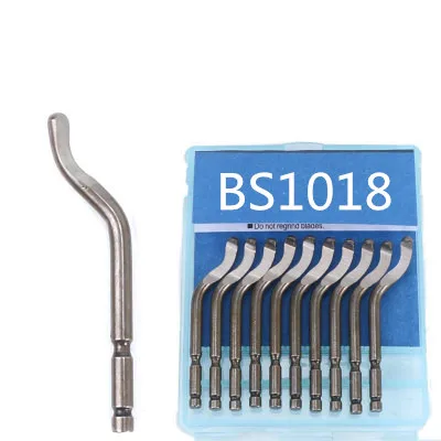 High quality stainless steel deburring blade bs 1018 manual trimmer bit bs 1010 tool bk 3010 plastic - Цвет: Лиловый