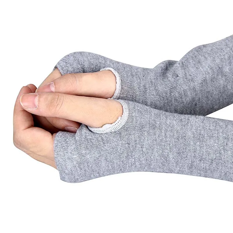 ┽ Summer Woman UV Arm Warmers Set Сплошной цвет Солнцезащитный крем Хлопок Защита вождения