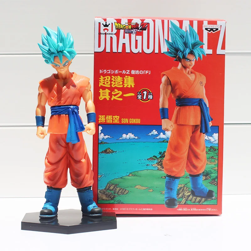 Экшн Фигурка восстановление F 18 см сон гокоу синие волосы Saiyan Kakarotto Коллекционная