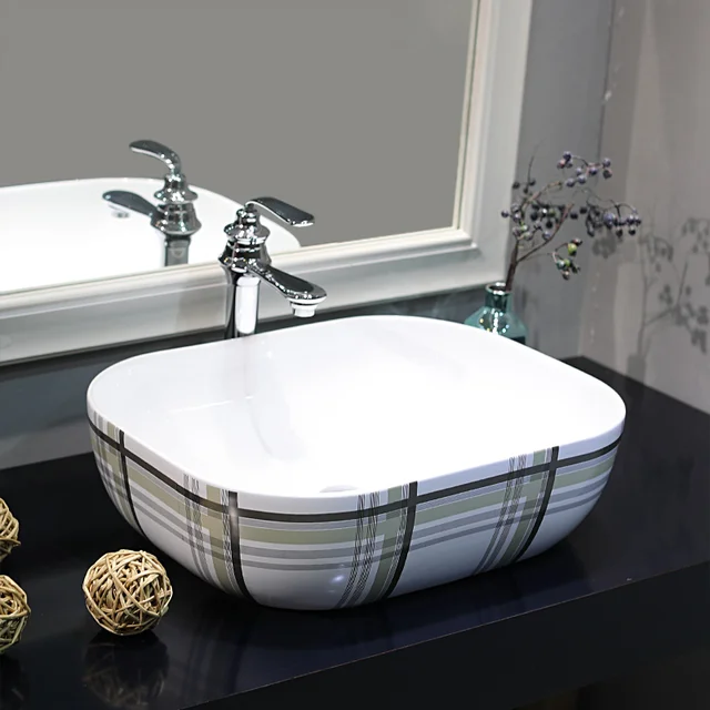 Jingdezhen Factory Directly Art Hand Painted Ceramic Deep Basin Sink Jingdezhen Factory Directly Art Hand Painted Ceramic Deep Basin Sink Bathroom Wash Bowl