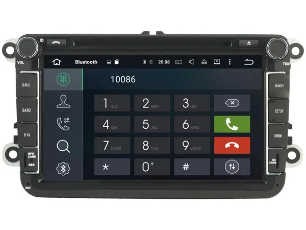 Best Android 8.0 CAR Audio DVD player FOR VW B6/GOLF//GOLF 5/GOLF 6 gps Multimedia head device unit receiver BT WIFI 20
