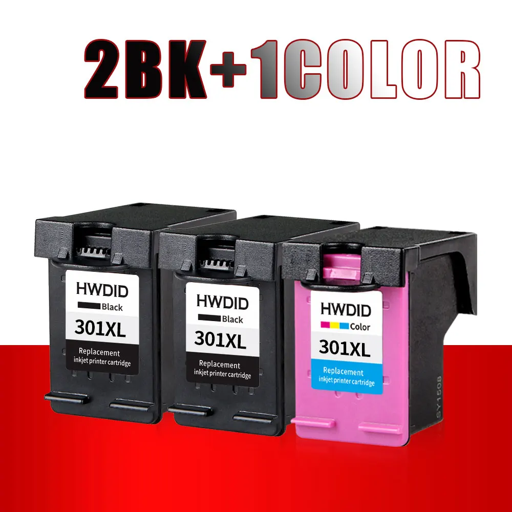 Prix pour 2BK + 1 Color Cartouche D'encre Pour HP 301XL 301 CH561EE CH562EE CH563EE CH564EE utiliser pour hp Deskjet 1000 1050 2000 2050 2510 Envy 5530 Prix pour 2BK + 1 Color Cartouche D'encre Pour HP 301XL 301 CH561EE CH562EE CH563EE CH564EE utiliser pour hp Deskjet 1000 1050 2000 2050 2510 Envy 5530