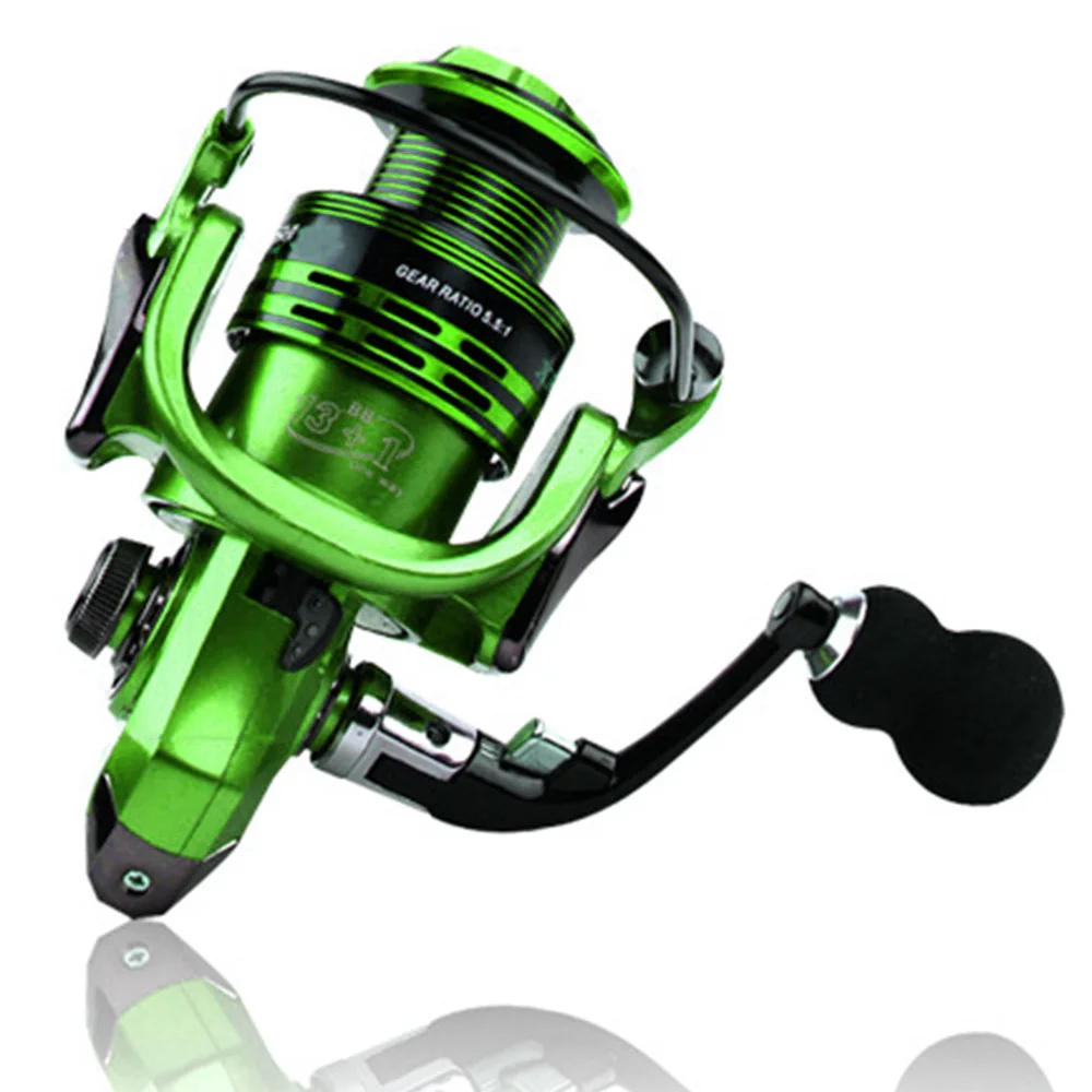 New Fishing Coils 13 + 1BB 5.5: 1 Full Metal Fish Feeder Mlinete Spinning Reels Baitcasting Reel Sea Rock Bait Fishing Hot Wheel