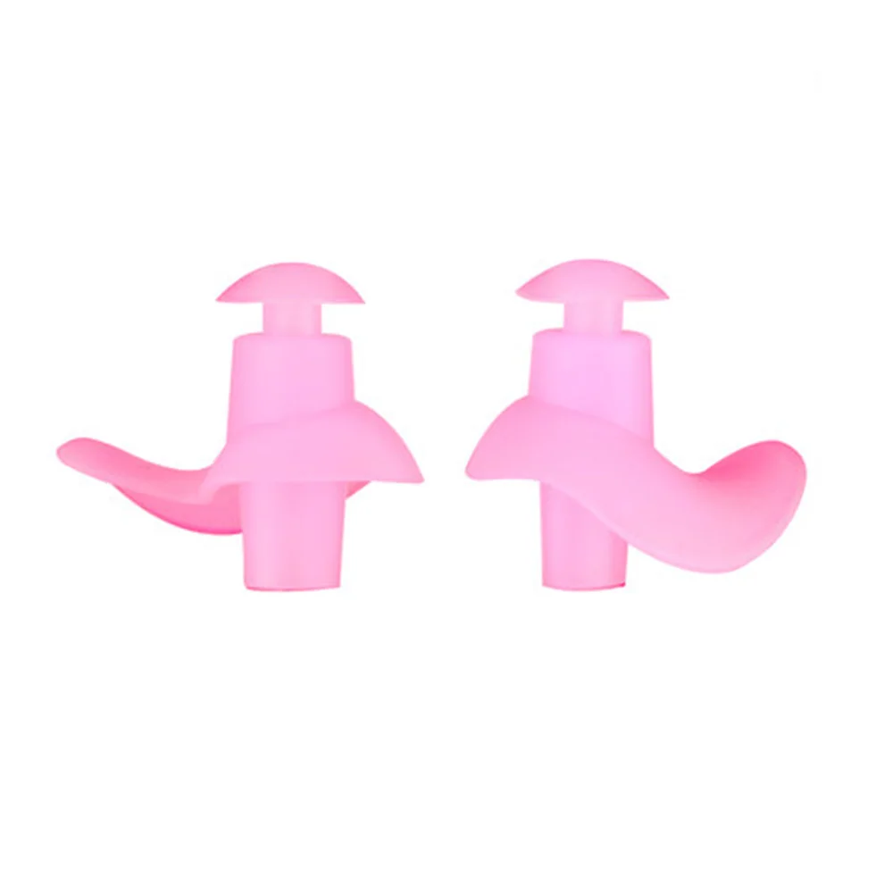 Diving Water Sports Swimming Accessories 1 Pair Soft Ear Plugs Environmental Silicone Waterproof Dust-Proof Earplugs GMN