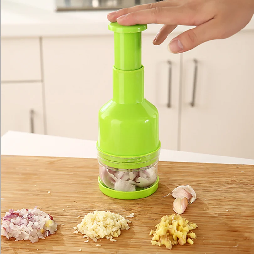 Многофункциональный кухонный лук/перец ломтики ручное устройство для чеснока пластиковые и кухонные гаджеты из нержавеющей стали
