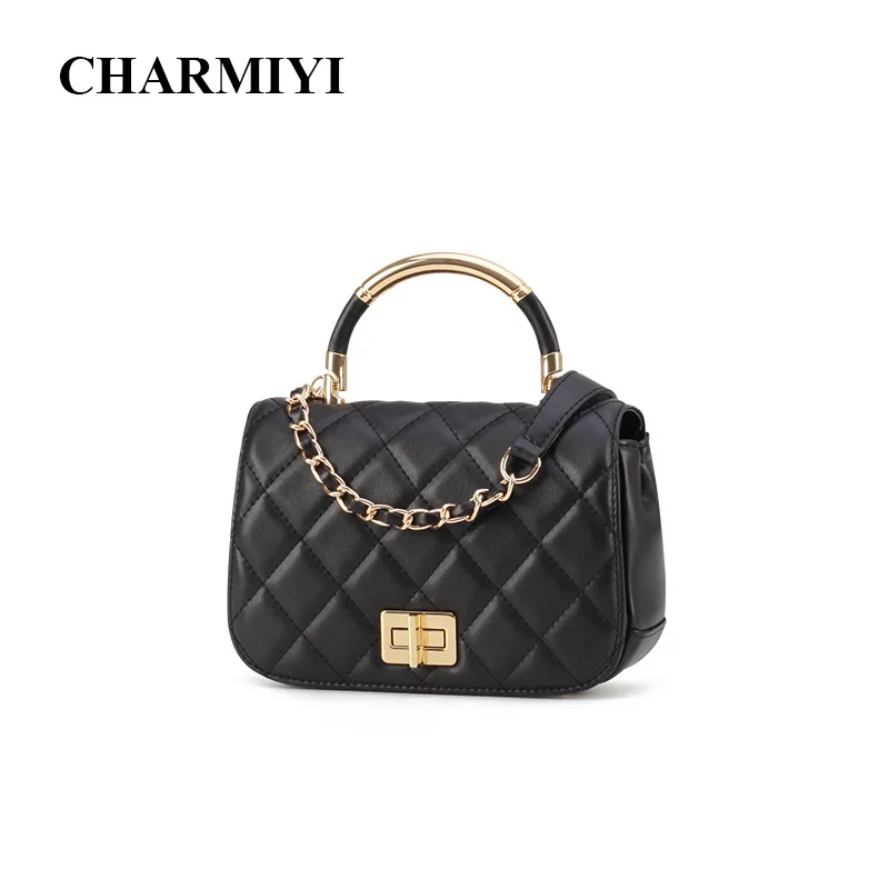 CHARMIYI العلامة التجارية جلد البقر جلدية صغيرة المرأة الأعلى مقبض حقيبة عالية الجودة المرأة حقائب عارضة الإناث الكتف Crossbody أكياس حمل CHARMIYI العلامة التجارية جلد البقر جلدية صغيرة المرأة الأعلى مقبض حقيبة عالية الجودة المرأة حقائب عارضة الإناث الكتف Crossbody أكياس حمل
