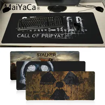 

MaiYaCa New stalker logo gas mask Laptop Gaming Mice Mousepad Large Gaming Mouse Pad Anti-slip Locking PC Computer desk mat