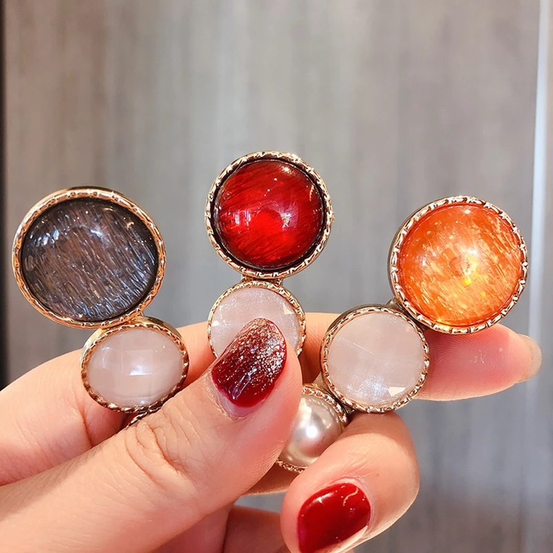 

Red Orange Gray Green Brown Blue Black Hair Jewelry Fashion Hair Jewelry Accessories Women Bang Fringe Pearl Hairpins Jewellery