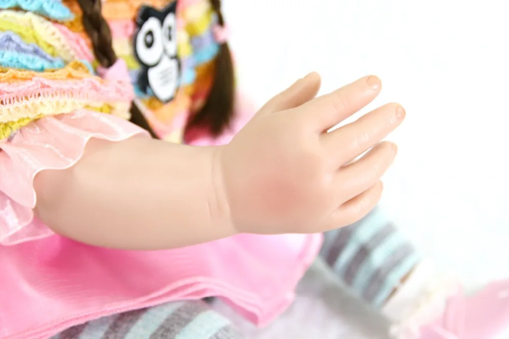 60 см силиконовая кукла-Реборн, игрушки как настоящая 24 дюйма виниловая Изысканная принцесса для маленьких девочек, кукла-Реборн, подарок на день рождения