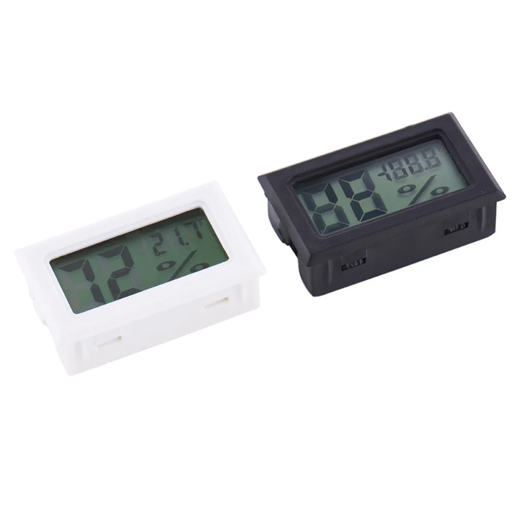 

Mini Black/White Digital LCD Temperature Humidity Indoor/Outdoor Room Humidity Meter Thermometer Hygrometer