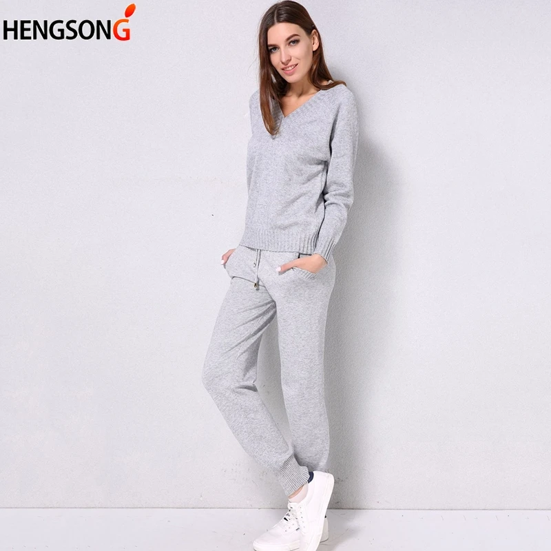 

Autumn Two Piece Set Women Knitted Sweater Pant Knitted 2 Pieces Woman Tracksuit Casual Outfit Streetwear Knittwear Women's Set