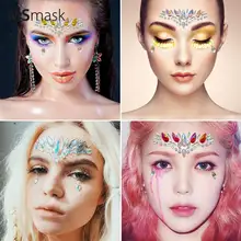 

Tattoo Stickers Fashion Glitter Gems Adhesive Jewel Festival Rave Stickers Art Body Stickers Beauty Care Makeup Tool Drop ship